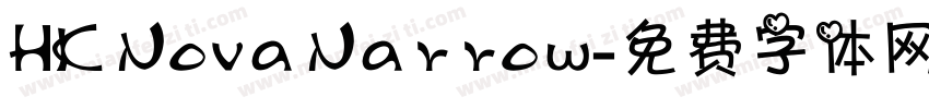 HK Nova Narrow字体转换